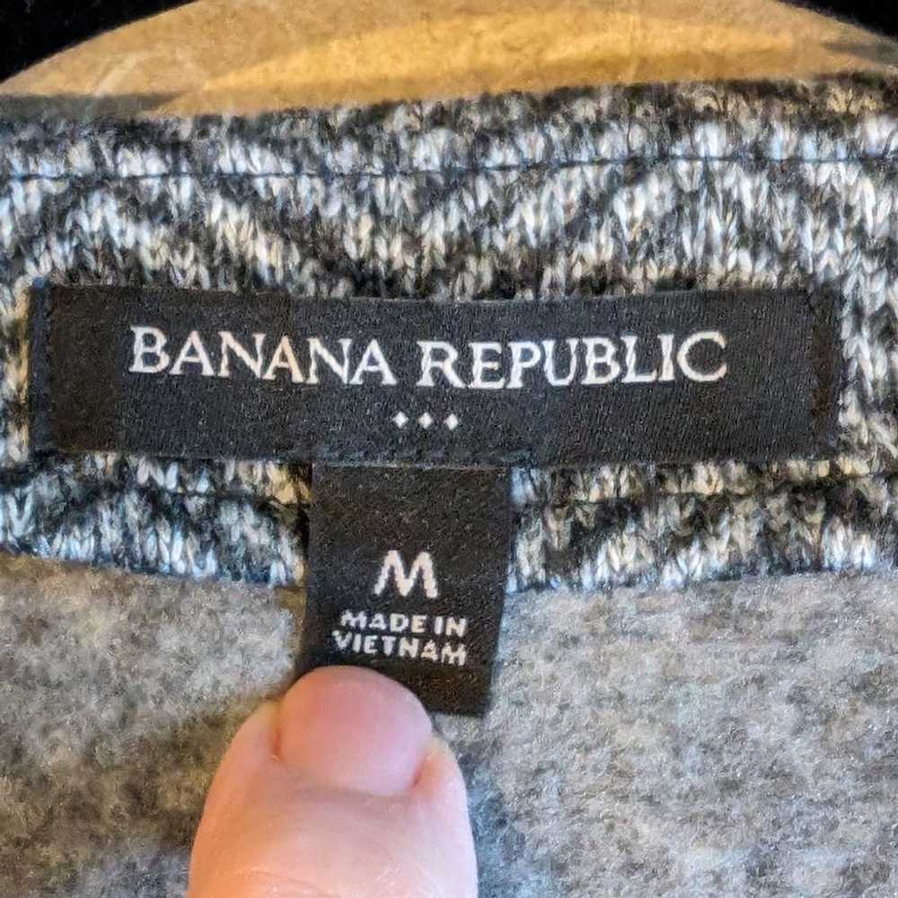 Banana Republic Fleece Asymmetrical Zip Herringbo… - image 6