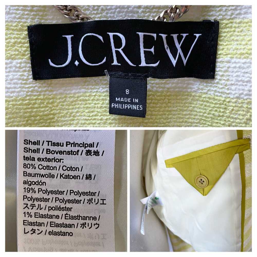 J.Crew Collared Lady Jacket Blazer Gingham Terry … - image 5