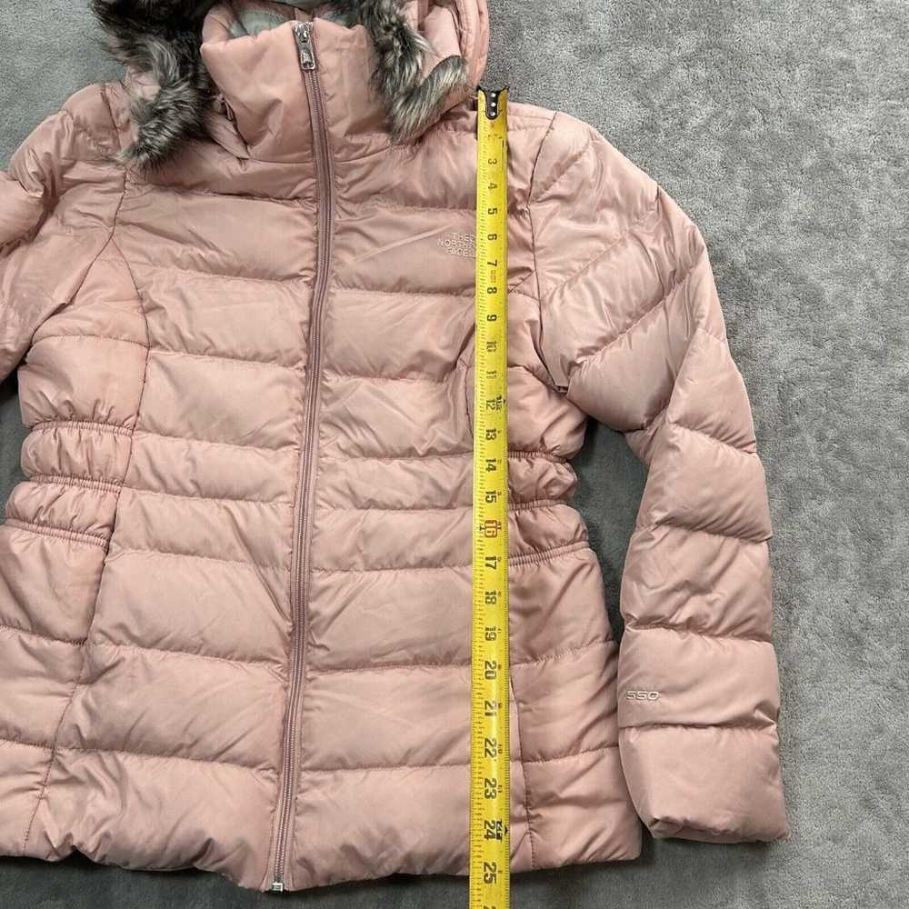 North Face Jacket Women Large Pink 550 Down Puffe… - image 2