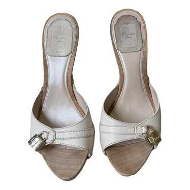 Dior Leather mules - image 1