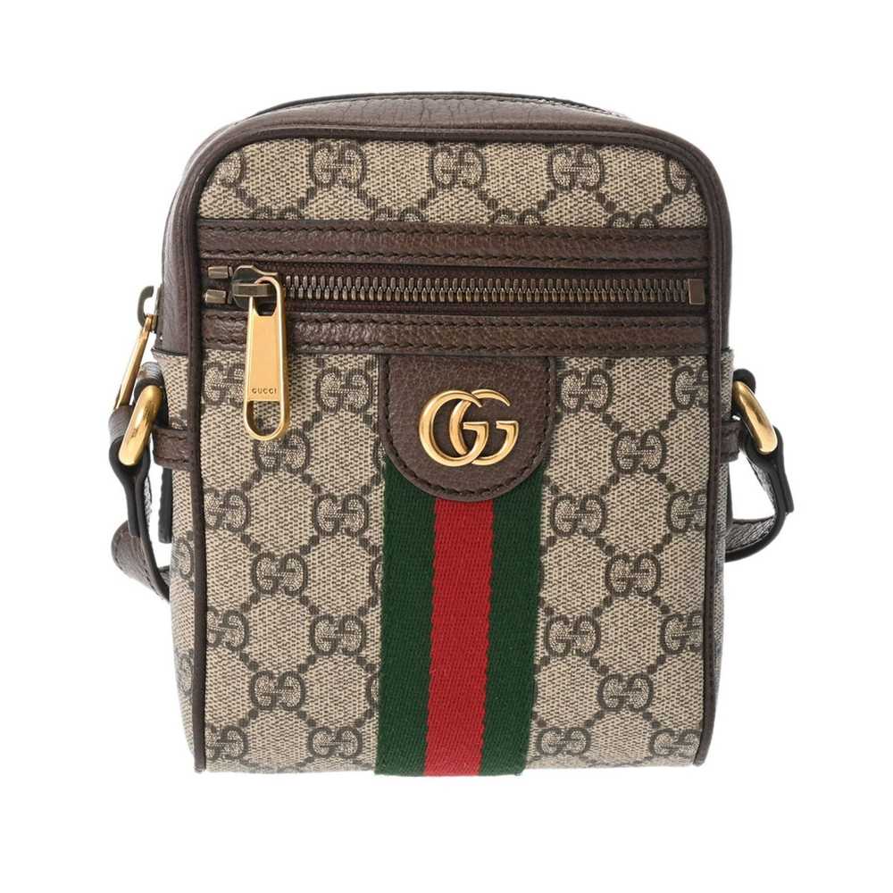 Gucci GUCCI GG Marmont Ophidia Shoulder Bag Beige… - image 1