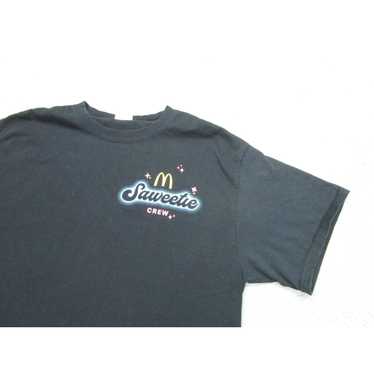 Vintage Saweetie Shirt mens M Black McDonalds Adu… - image 1