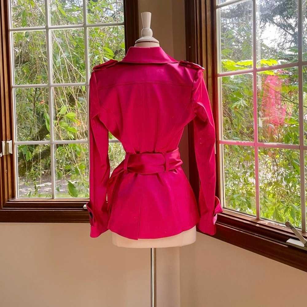 Vintage 90’s Cache Hot Pink Trench - image 3