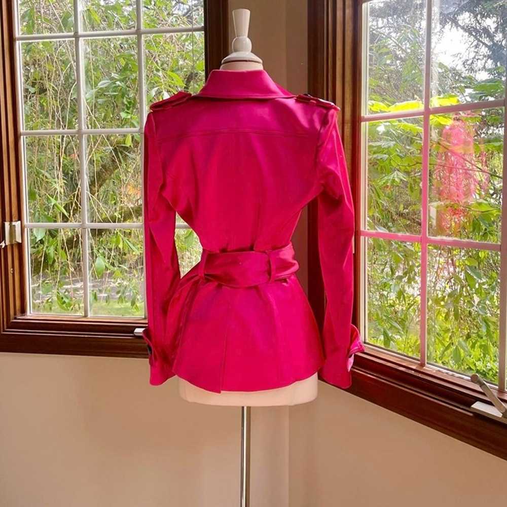 Vintage 90’s Cache Hot Pink Trench - image 5