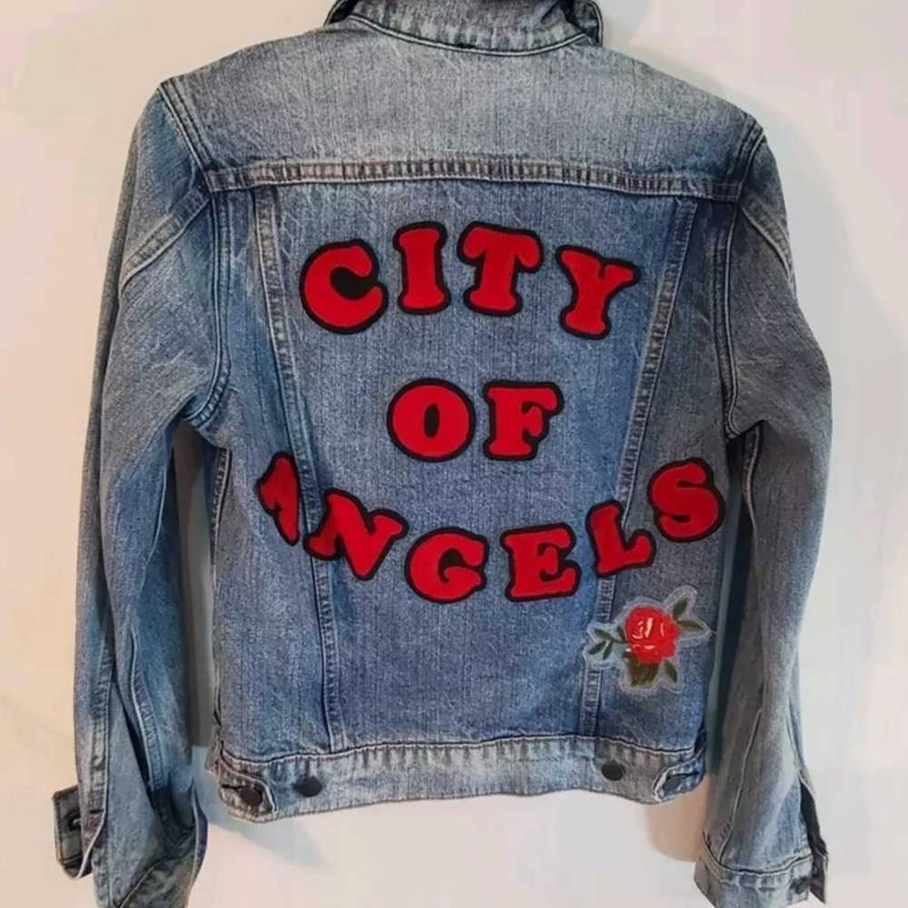 Lucky brand city of angels jacket jeans size m me… - image 7