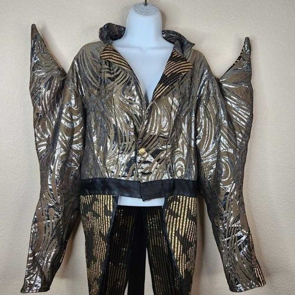 Vintage Dramatic Jacket With Tails Womens Size L … - image 3