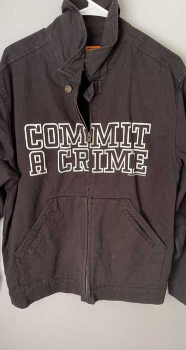 Fuck The Population FTP “Commit a crime” denim jac