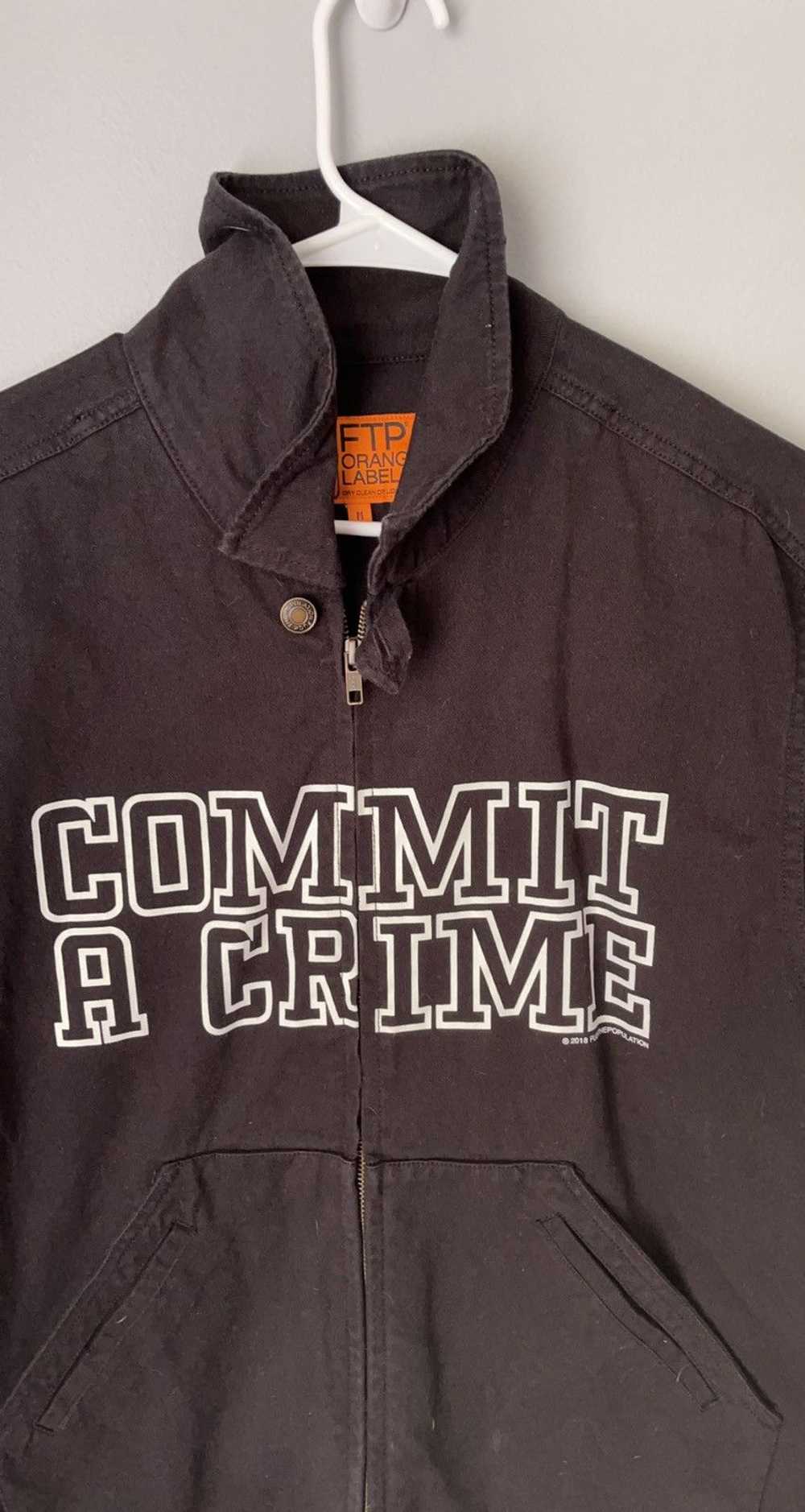 Fuck The Population FTP “Commit a crime” denim ja… - image 3