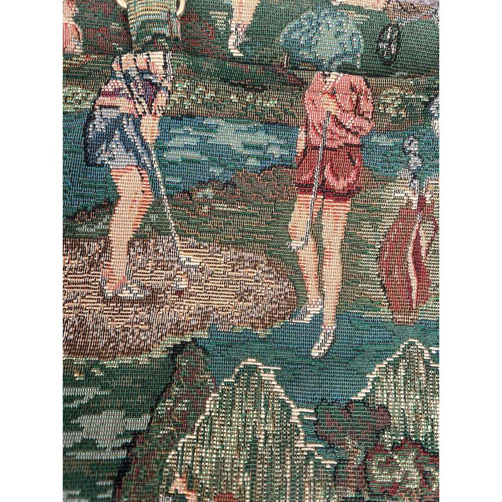 Vintage Designs by Dee Dee Golf Tapestry Purse Ba… - image 3