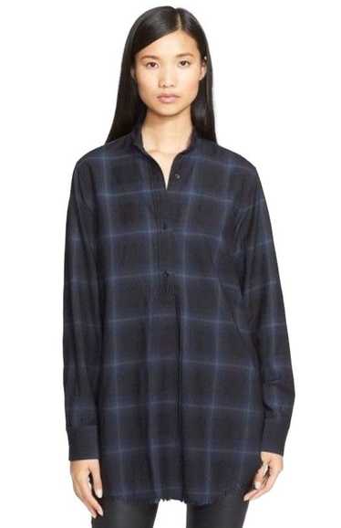 Helmut Lang Helmut Lang Plaid Wool & Cashmere Flan