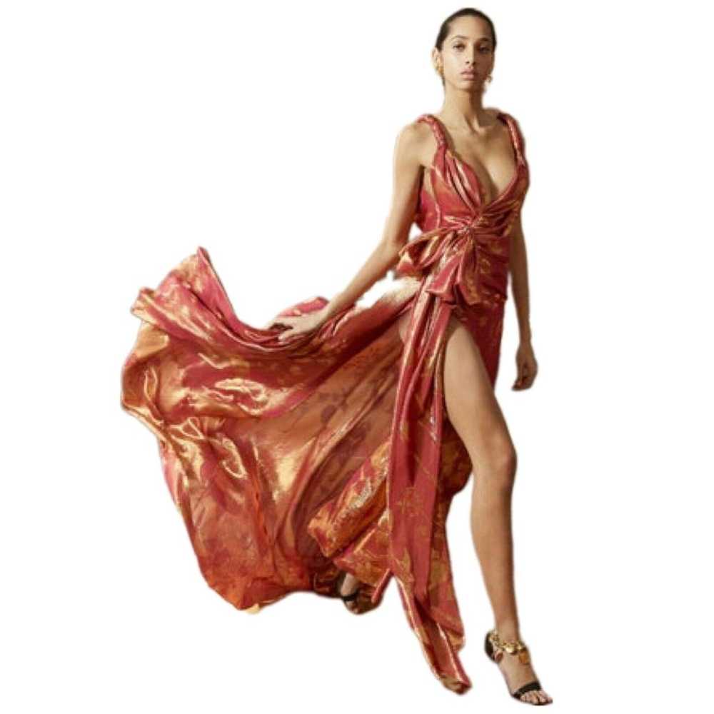 Oscar De La Renta Silk maxi dress - image 3
