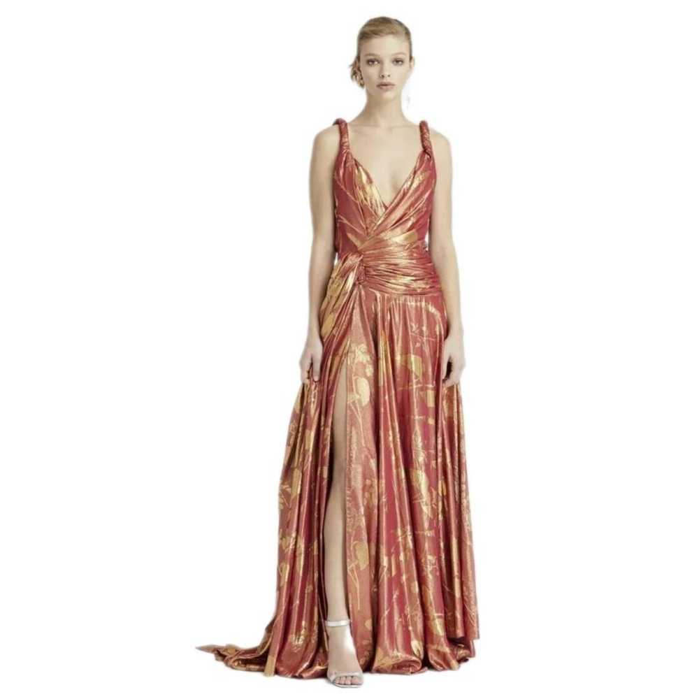 Oscar De La Renta Silk maxi dress - image 4