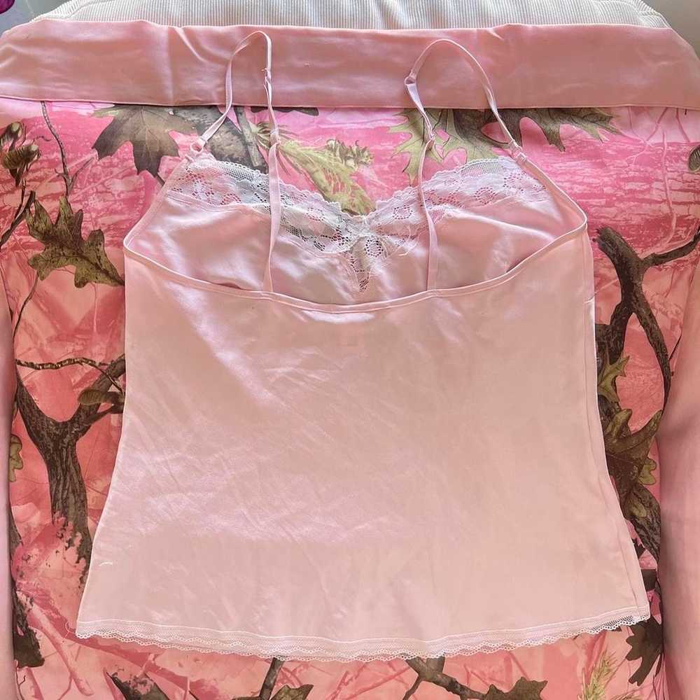 victoria’s secret silk lace slip cami rose pink - image 3