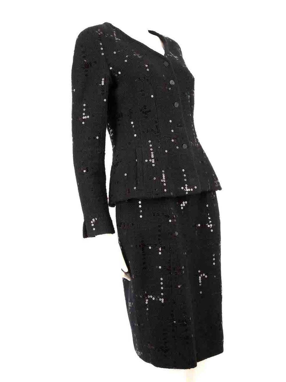 Chanel Black Tweed Sequinned Co-ord Set - image 2