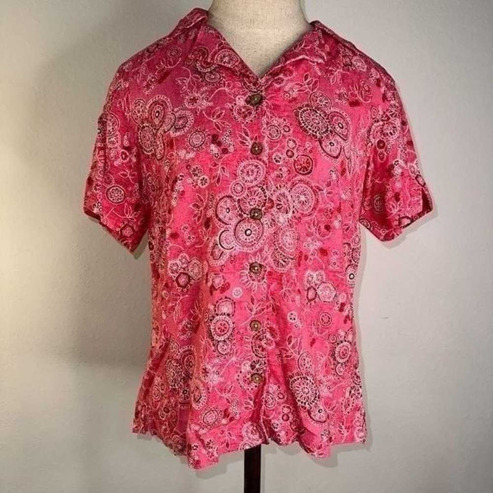 Columbia Womens Small Vintage Pink Boho Flax Blen… - image 1