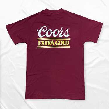 Coors Extra Gold T Shirt Vintage 90s Beanos Casino KOMP Rock Radio 50/50 Made In USA Mens Size outlets Large