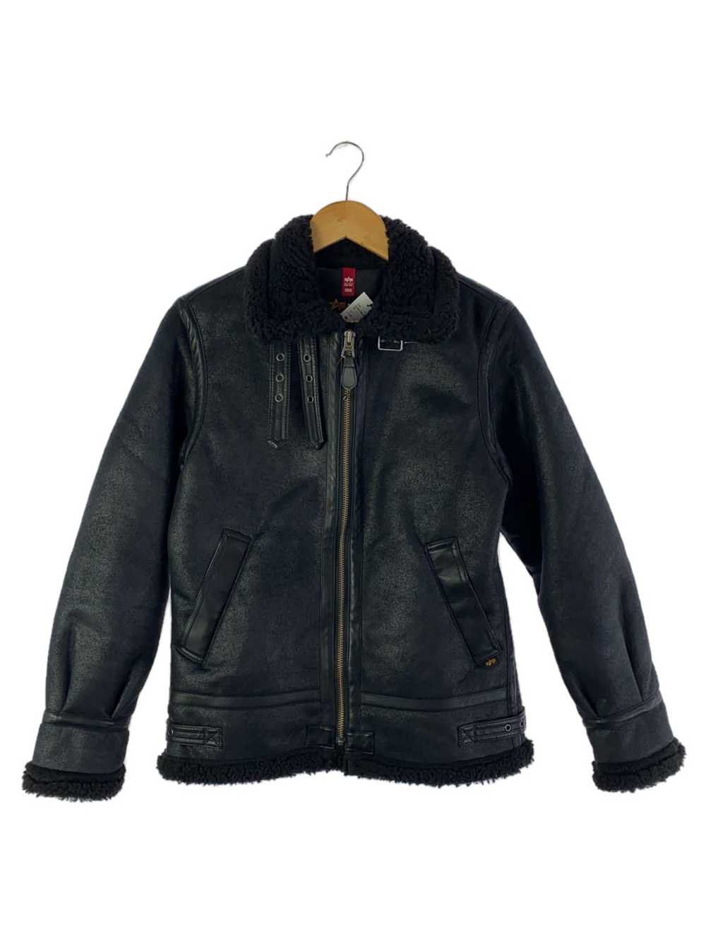 Used ALPHA INDUSTRIES Leather Jacket Blouson/S/Ec… - image 1