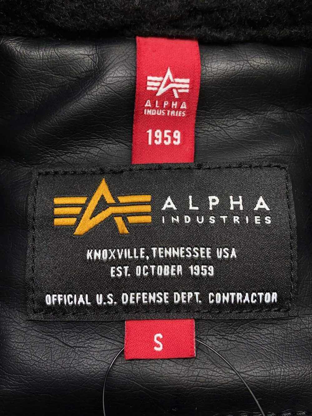 Used ALPHA INDUSTRIES Leather Jacket Blouson/S/Ec… - image 3