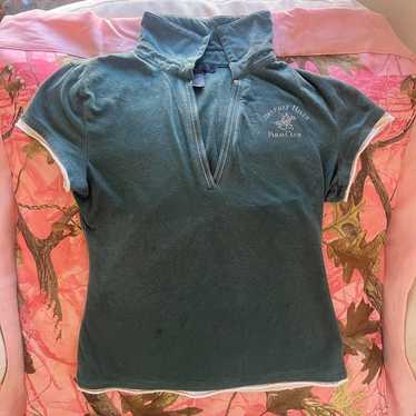 Beverly Hills polo club vintage collared polo tee - image 1