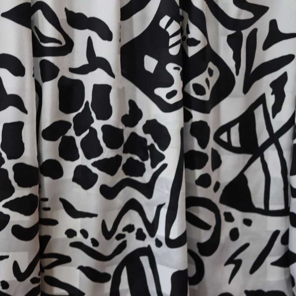 Lloyd Williams Black & White Abstract 80s Funky L… - image 9