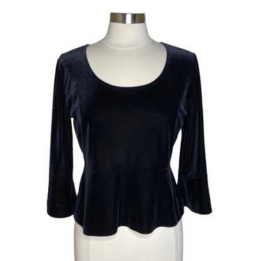 Hanky Panky Vintage Velvet Scoop Neck Top Women’s… - image 1