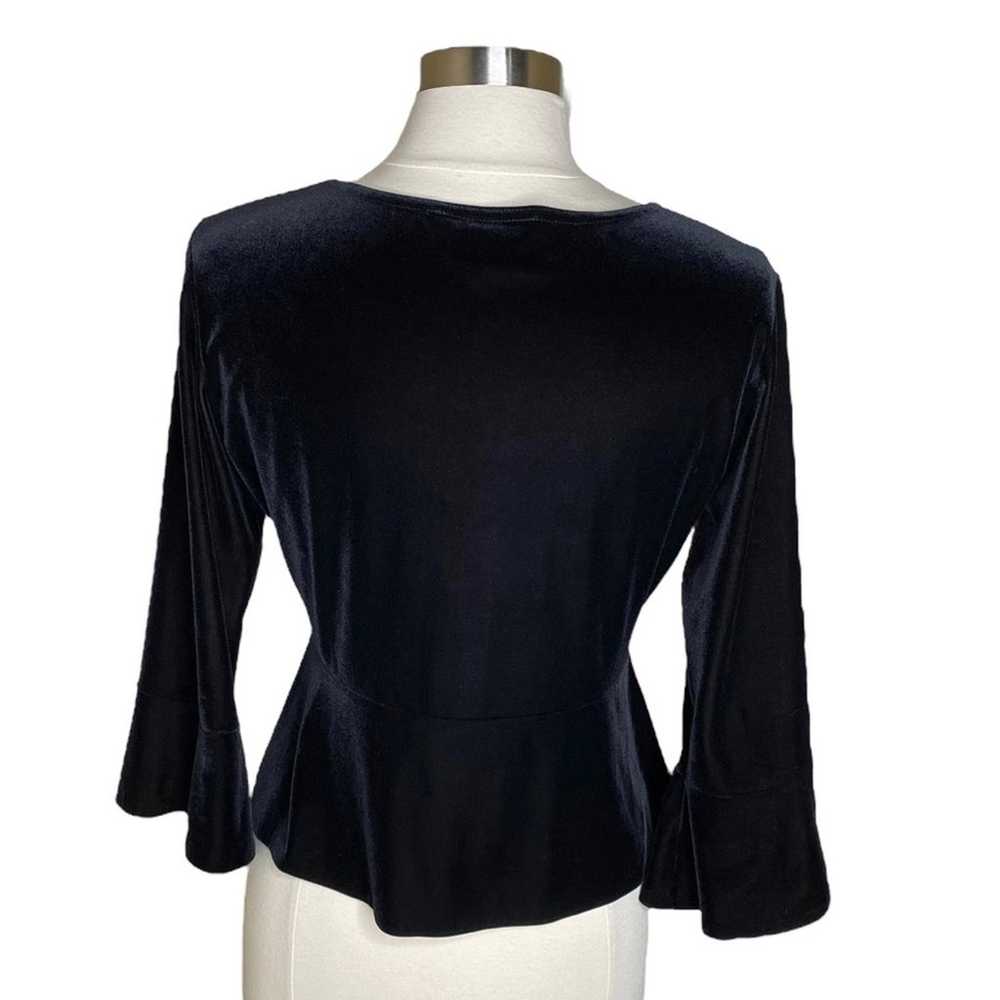 Hanky Panky Vintage Velvet Scoop Neck Top Women’s… - image 2