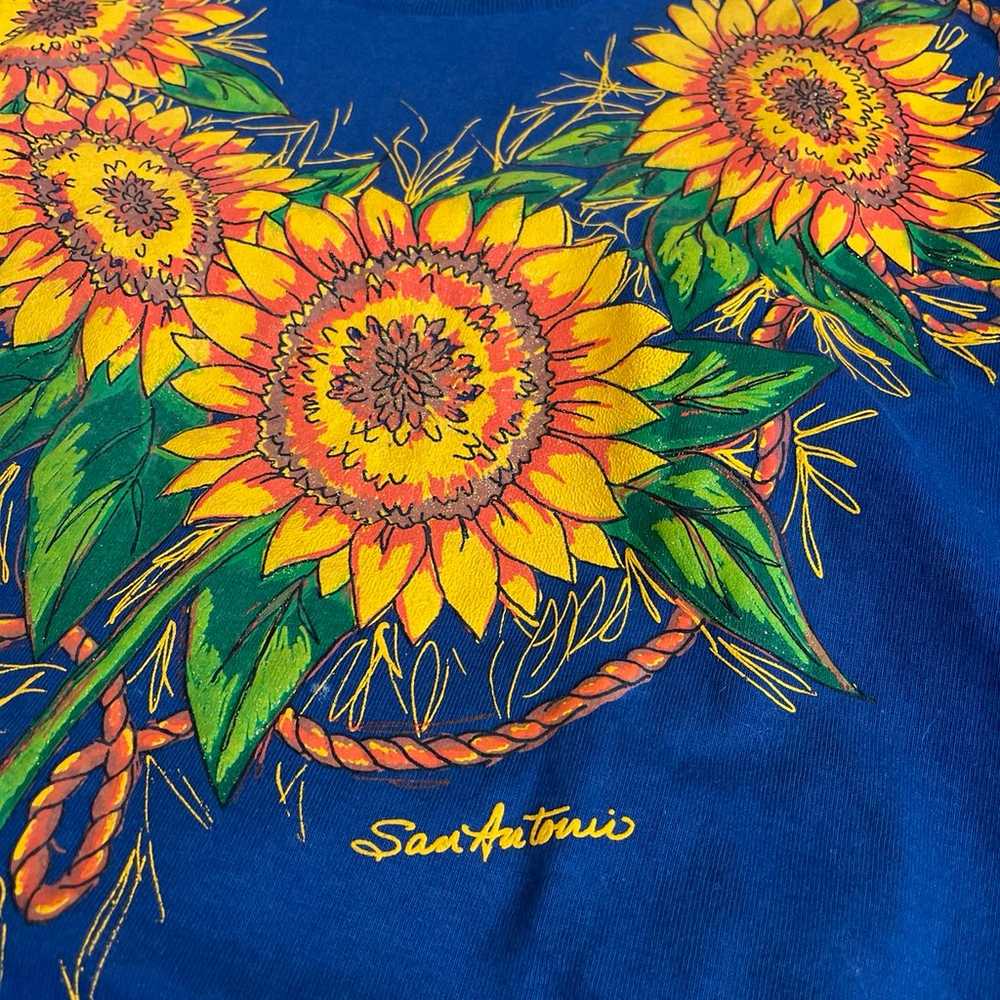 Vintage 90’s Sunflower San Antonio T-Shirt - image 3