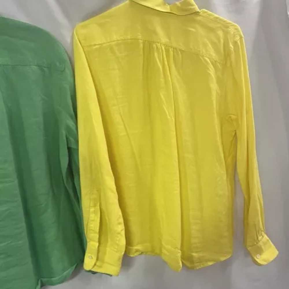 Lauren Ralph Lauren Linen Button Down Shirt-Green… - image 10
