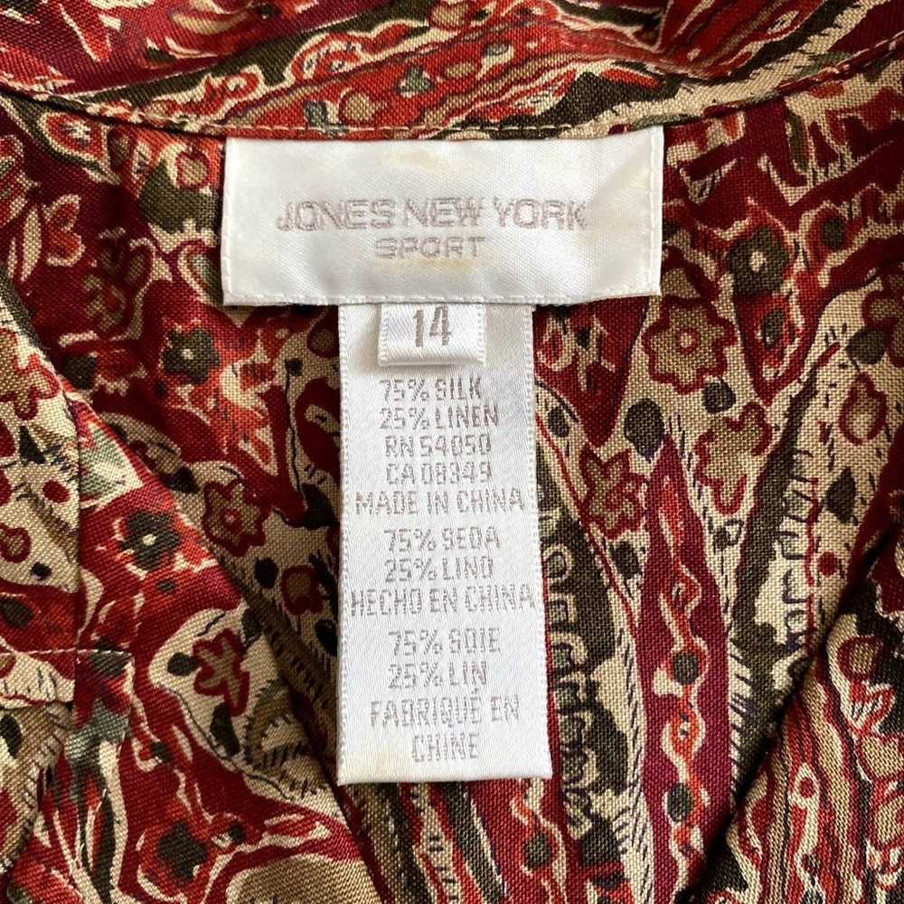 Vintage Jones New York Sport Sleeveless Button Do… - image 4