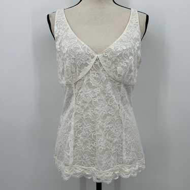 express white floral lace cami tank