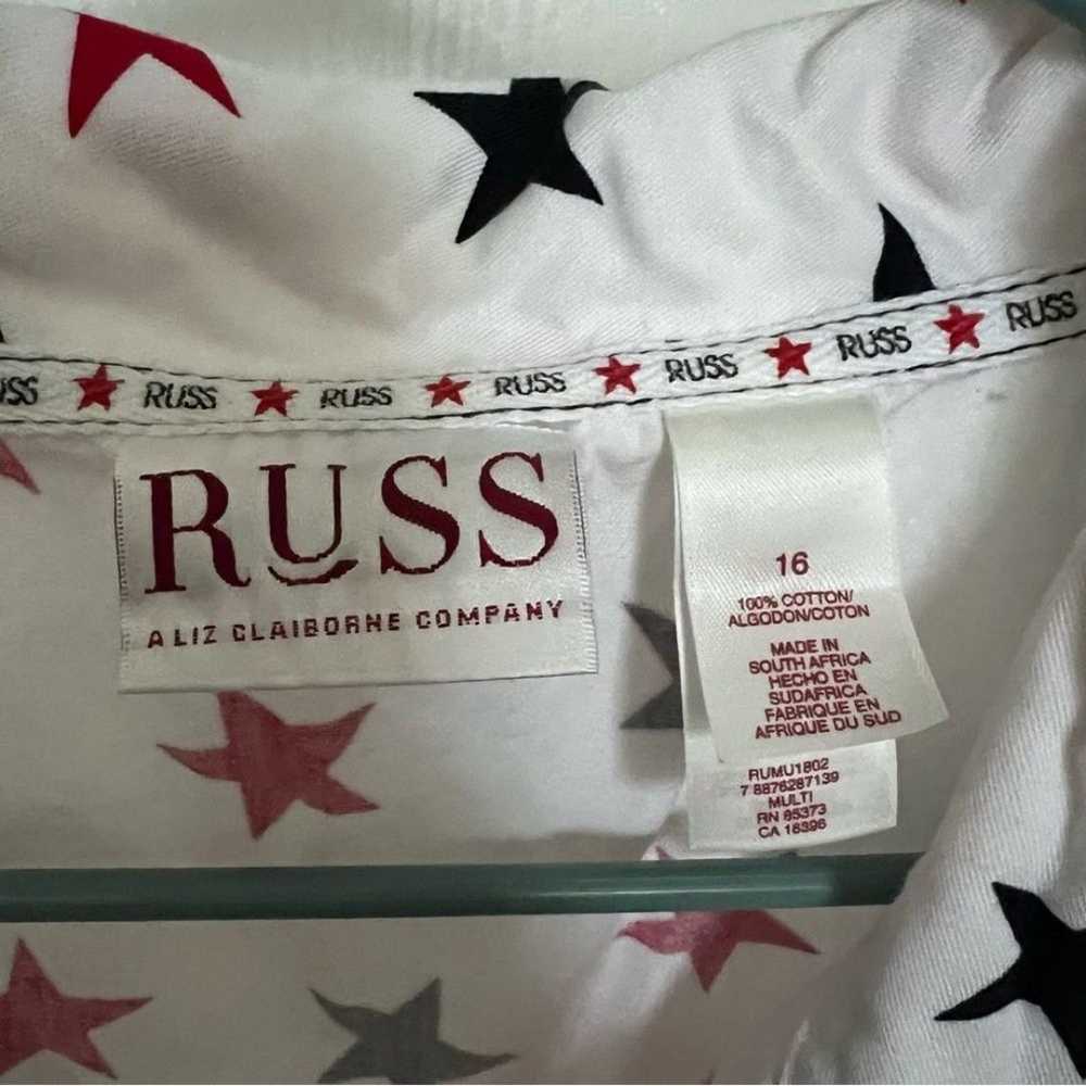 Russ Liz Claiborne Women's Patriotic Star Print S… - image 9