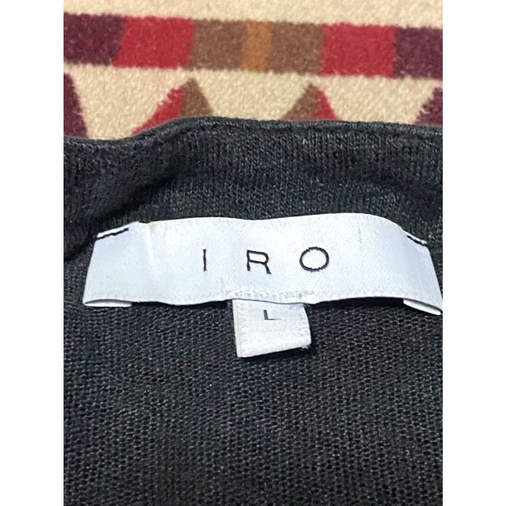 Iro IRO Black 'Tissa' Linen Lace-up Sleeveless Ta… - image 3