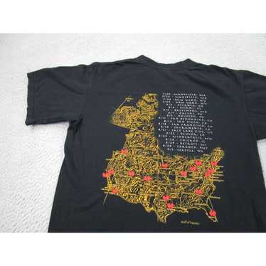 Anvil VINTAGE Wu-Tang Shirt mens M Black Yellow 2… - image 1