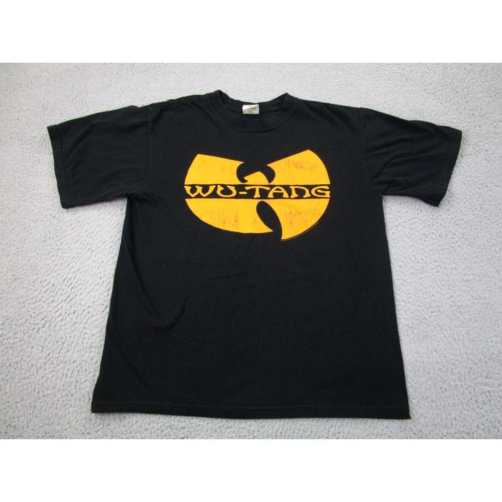 Anvil VINTAGE Wu-Tang Shirt mens M Black Yellow 2… - image 2