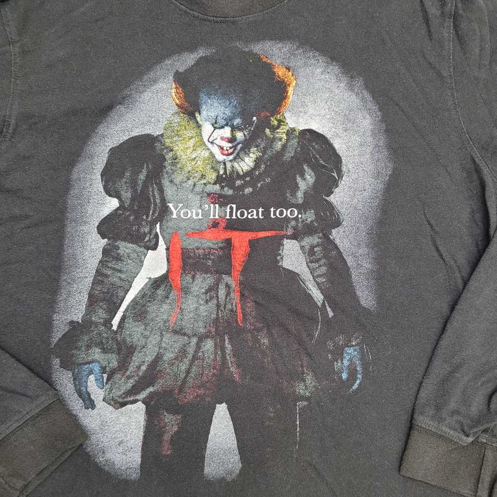 Movie IT Pennywise Shirt Medium 20x24 Faded-Black… - image 4