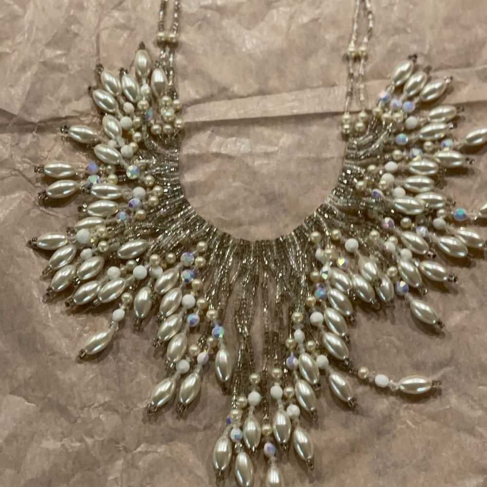 Pearl necklace Chipita vintage luxury exotic  stu… - image 3