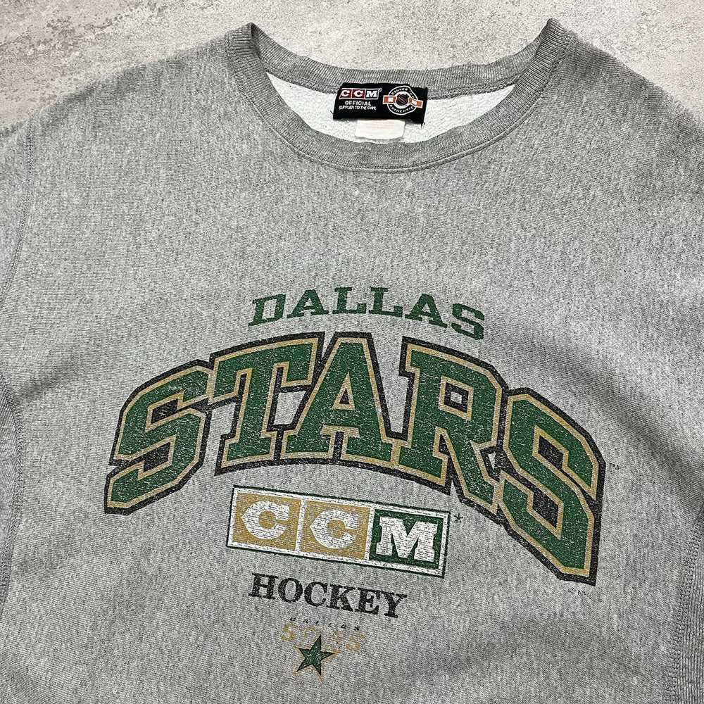 NHL × Vintage VTG 90s NHL DALLAS STARS CCM SWEATS… - image 2