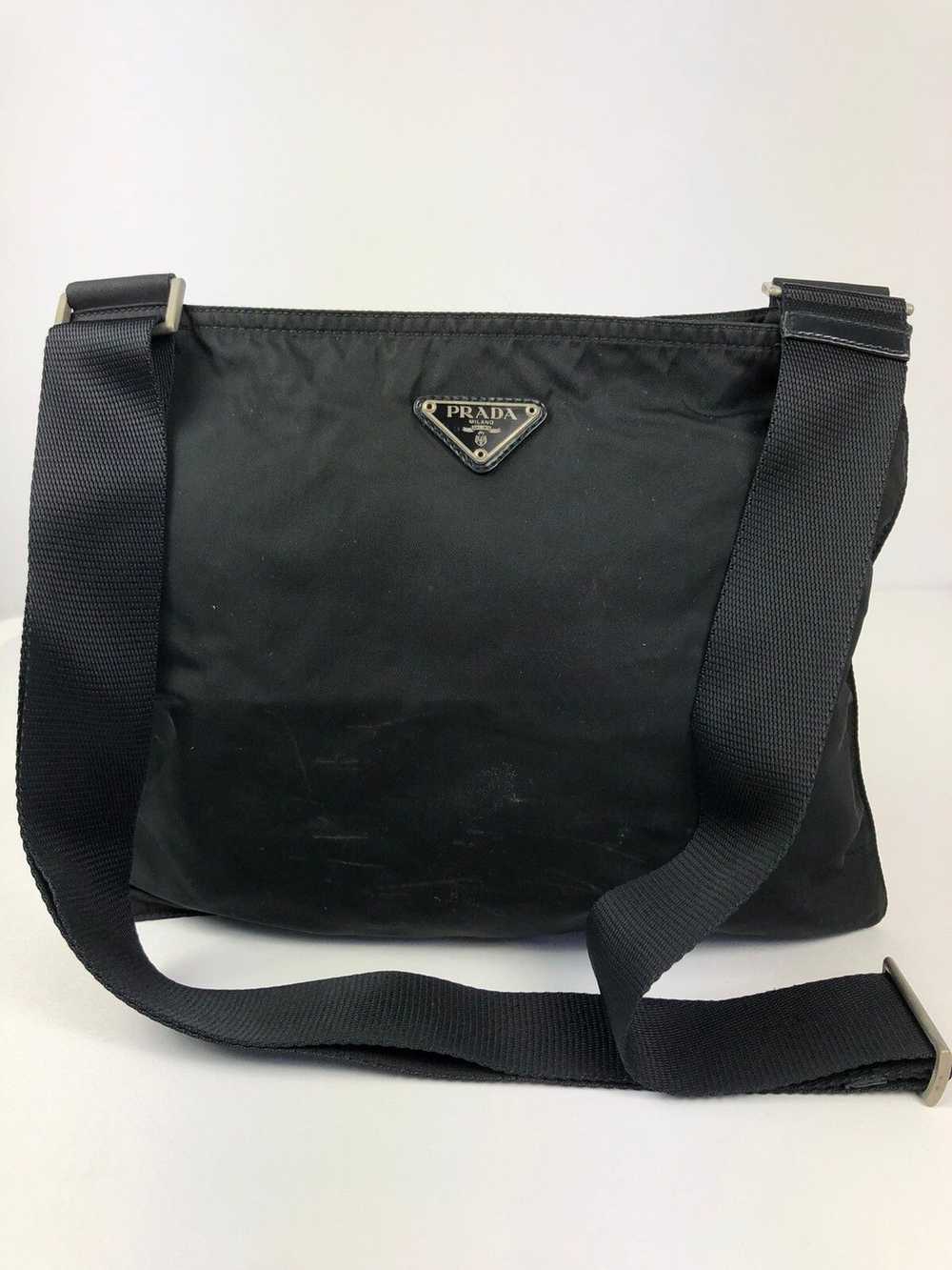 Prada Prada tessuto nero nylon crossbody bag - image 1