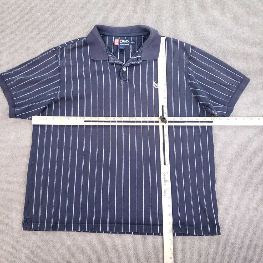 Chaps Chaps Polo Shirt Mens Size XL Blue White St… - image 2