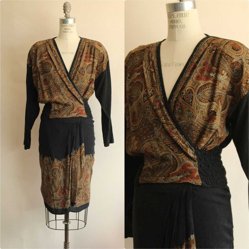 Vintage Vintage 1980's 1990s Skirt and Blouse, Ca… - image 1