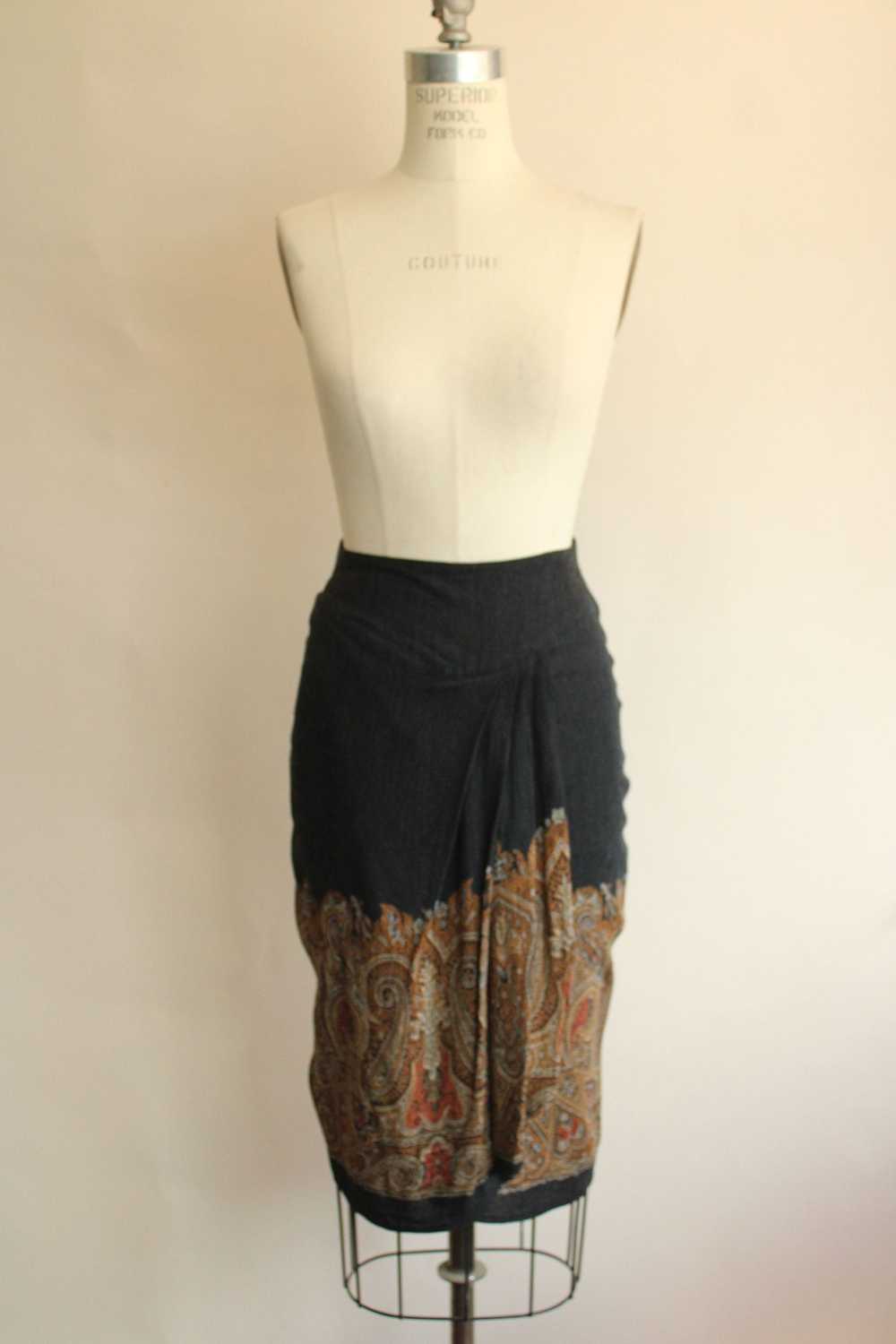 Vintage Vintage 1980's 1990s Skirt and Blouse, Ca… - image 2