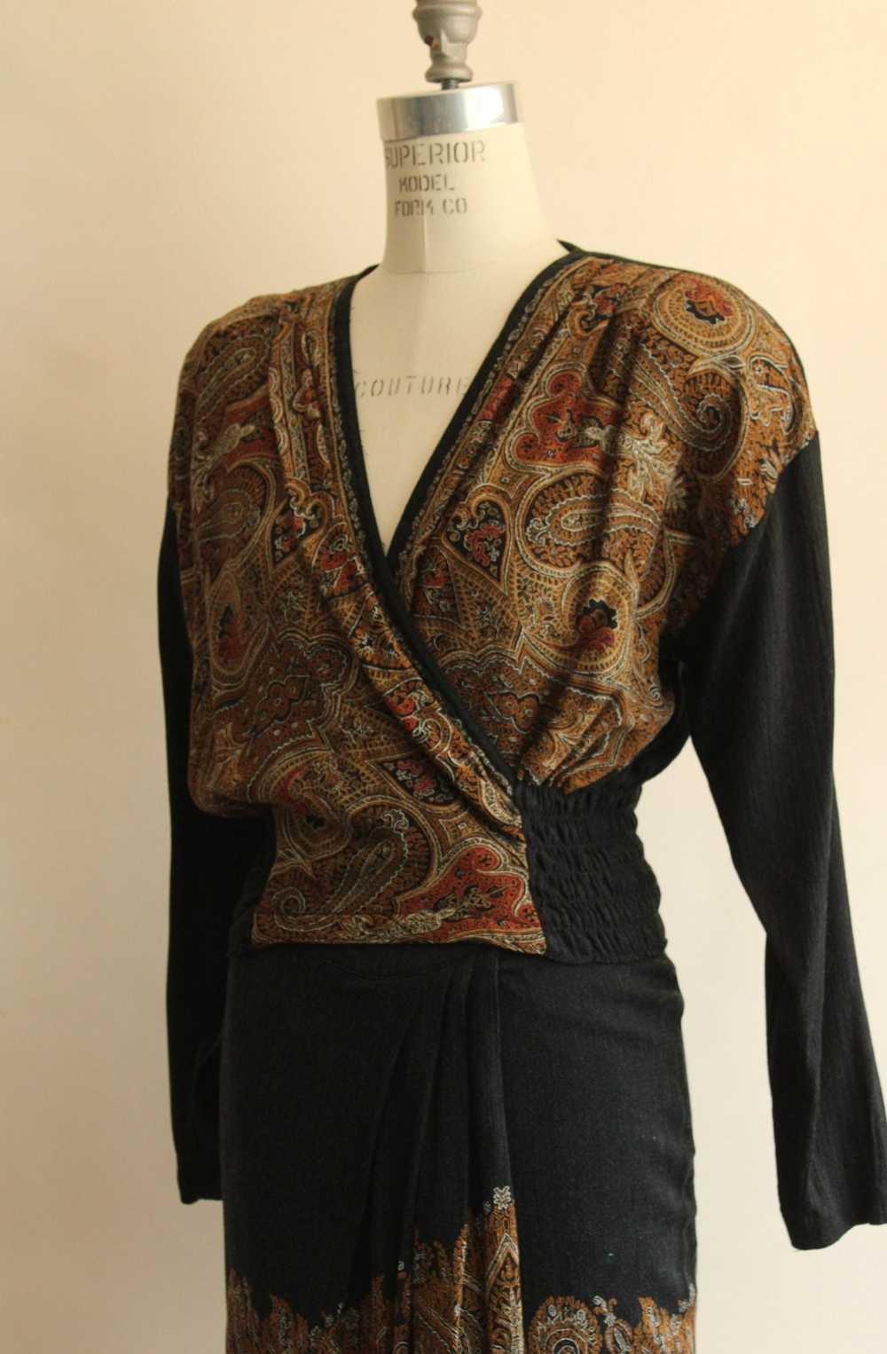 Vintage Vintage 1980's 1990s Skirt and Blouse, Ca… - image 7