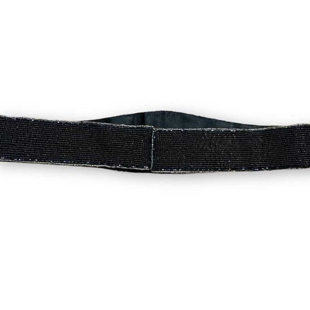 Vintage La Regale Belt Wide Black Multicolor Meta… - image 6