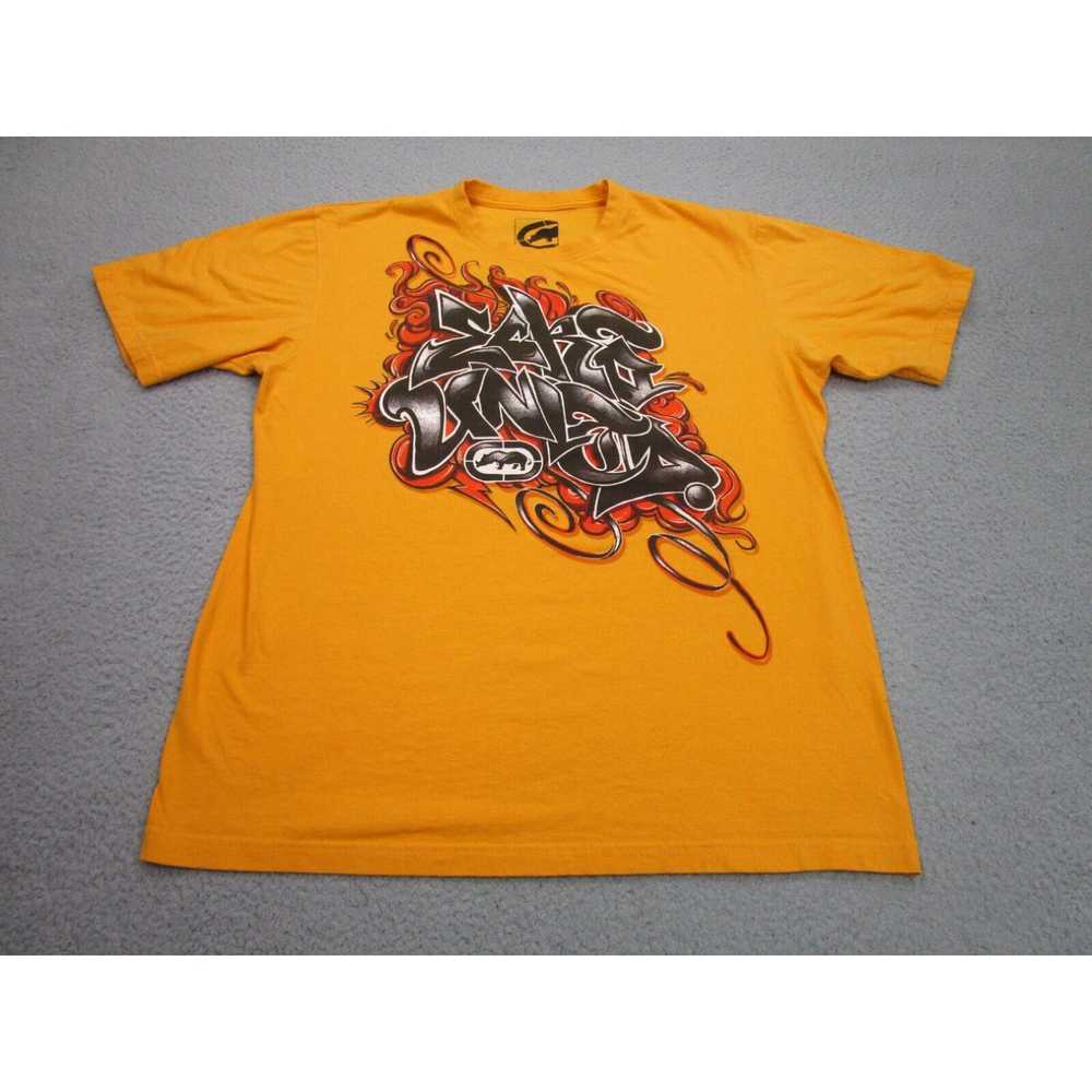 Ecko Unltd. Ecko shirt Mens 2XL Yellow Graffiti S… - image 1
