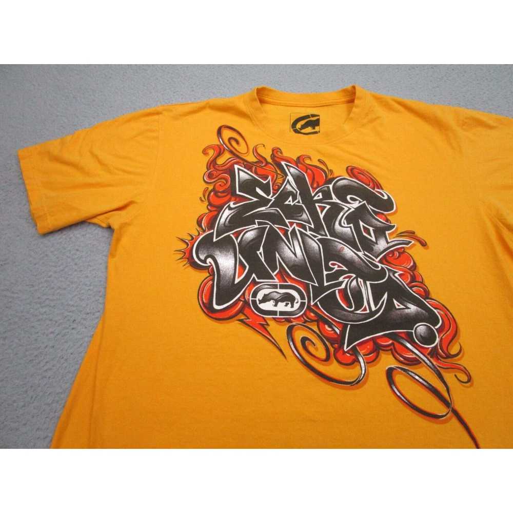 Ecko Unltd. Ecko shirt Mens 2XL Yellow Graffiti S… - image 2
