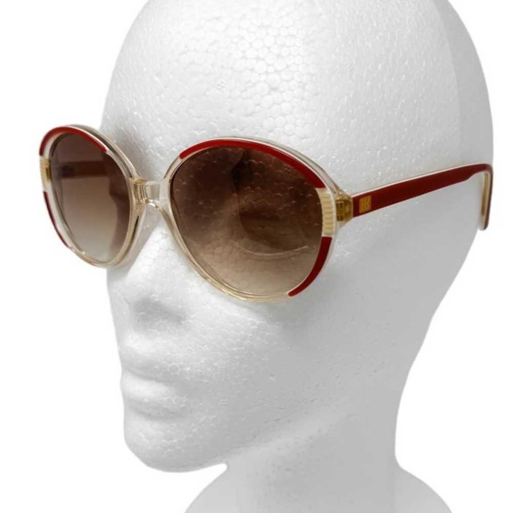 Balenciaga 70s Vintage Retro Sunglasses Red Gold … - image 1
