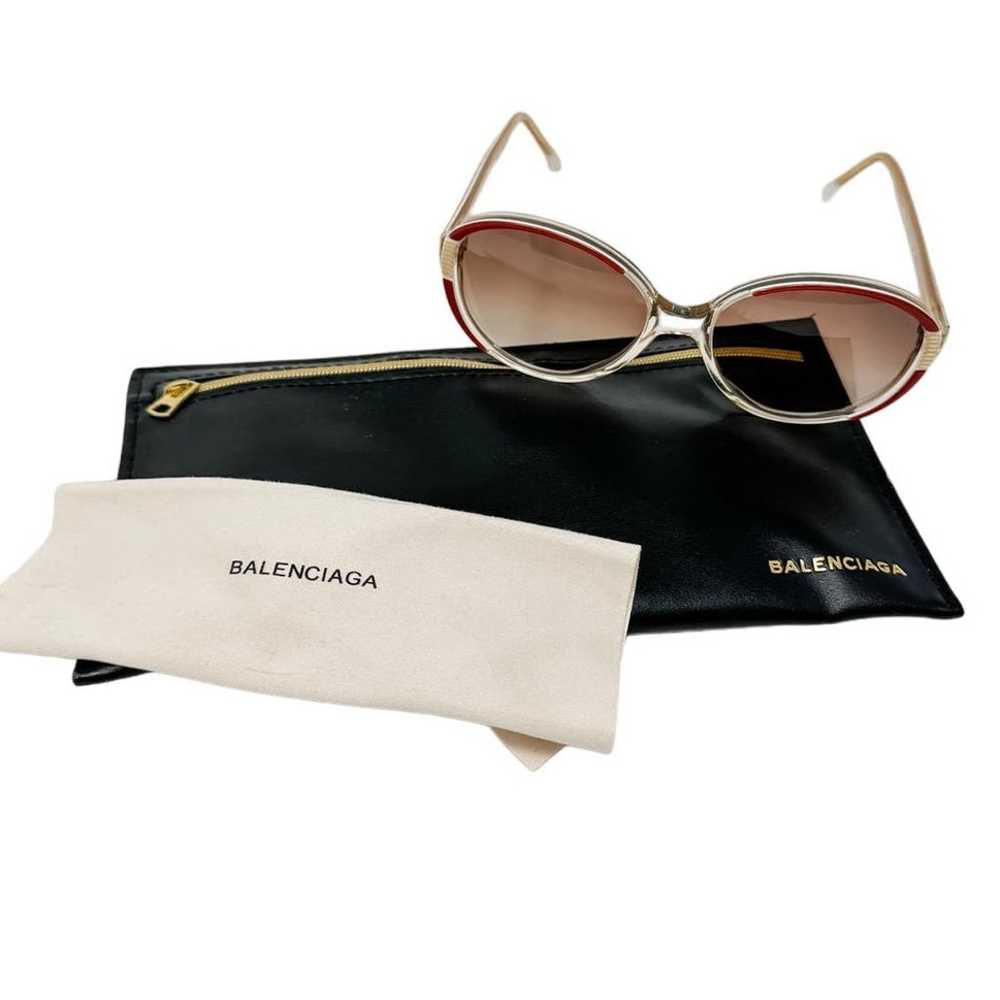 Balenciaga 70s Vintage Retro Sunglasses Red Gold … - image 2