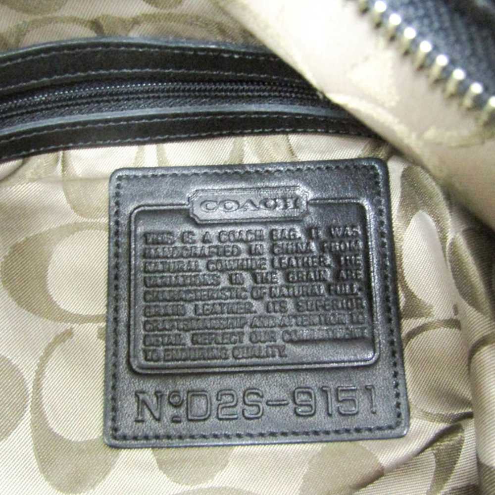 Coach Coach 9151 Women's Leather Shoulder Bag Bla… - image 11