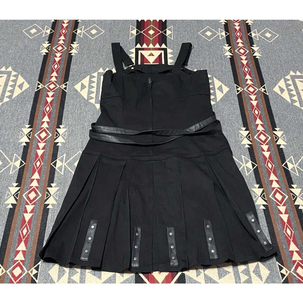 Tripp Nyc TRIPP NYC Bib Overall Black Mini Dress … - image 2