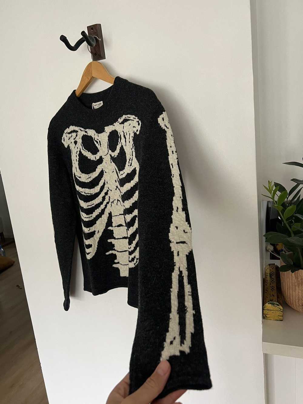 Saint Laurent Paris Wool Skeleton Sweater - image 2